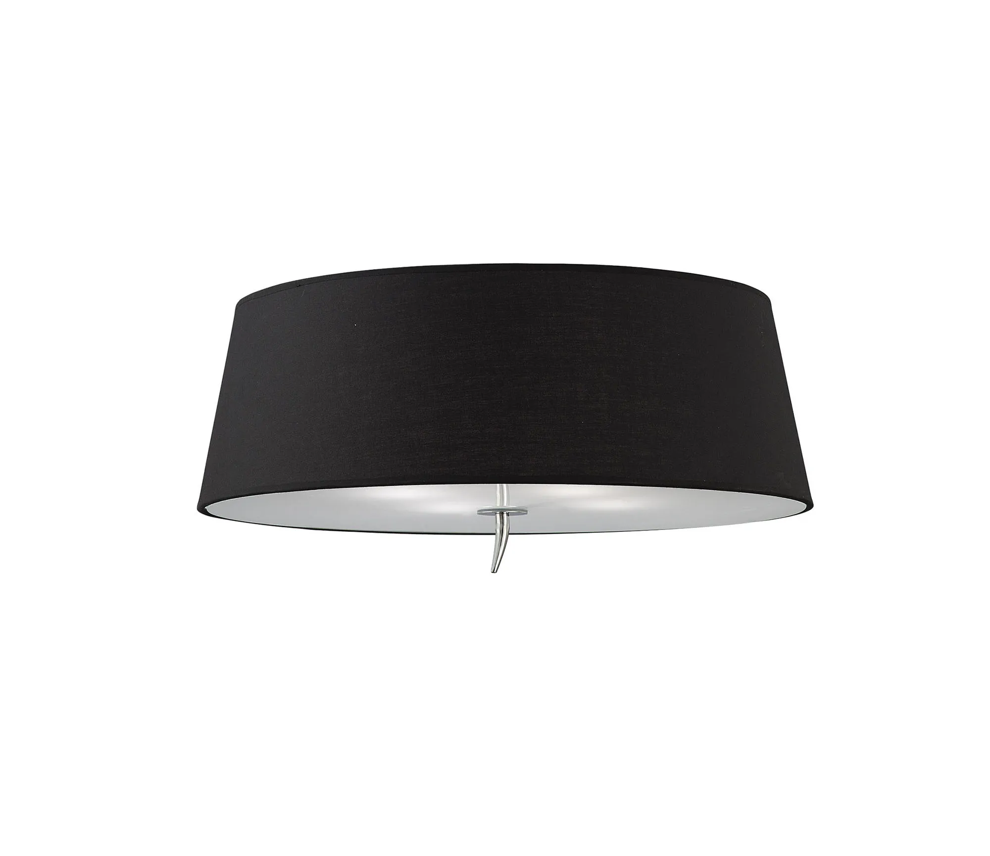 Ninette Polished Chrome-Black Ceiling Lights Mantra Flush Fittings